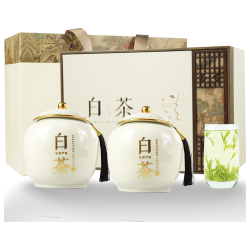 宋一 茶叶礼盒安吉白茶绿茶特级2024新茶春茶200g装高档