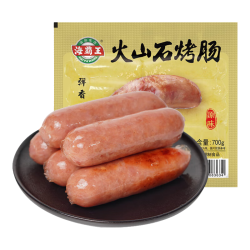 海霸王 火山石烤肠 原味700g 10根 台式肉肠热狗香肠