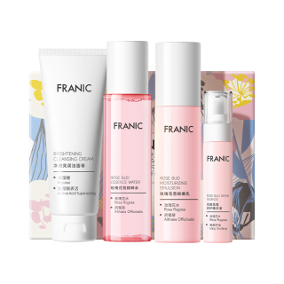  FRANIC/法兰琳卡 补水 护肤品套装+洁面+水乳+眼霜  100g+130g+100g+38g