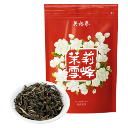 吴裕泰 茉莉花茶 茉莉雪峰 浓香型 50g 七窨芽叶醇香 袋装