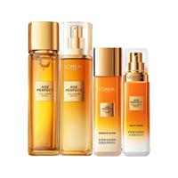 L'OREAL PARIS巴黎欧莱雅 欧莱雅（L'OREAL）套装金致臻颜花蜜抗皱保湿补水紧致提拉化妆品护肤礼盒 金致臻颜水乳4件套礼盒