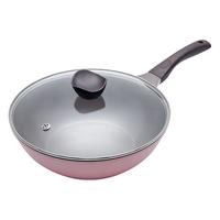 NEOFLAM 佑福来 Aeni EC-AN-W30I 陶瓷炒锅 粉色 30CM