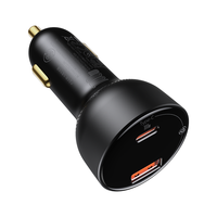 BASEUS 倍思 车载充电器 100W点烟器一拖二