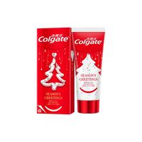 Colgate/高露洁 温和洁白防蛀清新口气 牙膏 款圣诞牙膏单支装*1,【爱心】款圣诞牙膏单支装*2,【全“心”呵护礼盒】款圣诞牙膏单支装*2+爱心牙刷双支装*2