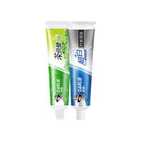 DARLIE/好来茶倍健超白竹炭190g家庭装11件多效防蛀去渍亮白护理