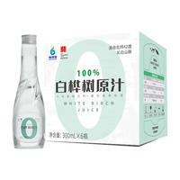 林源春 100%白桦树原汁 300ml*6瓶/箱