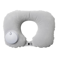 移动端、京东百亿补贴：四万公里 U型枕 充气枕 按压自动充气 出差旅行便携护颈枕  午睡充气枕头 飞机高铁汽车户外用品 SW9011 灰色