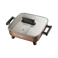 美的（Midea）电火锅家用多功能锅 6L火锅锅鸳鸯锅电煮锅 6L 大容量电火锅丨5-6人用 鸳鸯锅