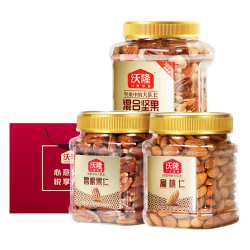 沃隆 混合纯坚果500g+碧根果250g +扁桃仁300