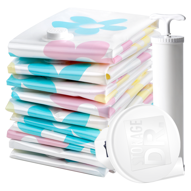 收纳博士 真空压缩袋套装 4个50*70+4个60*40+手泵