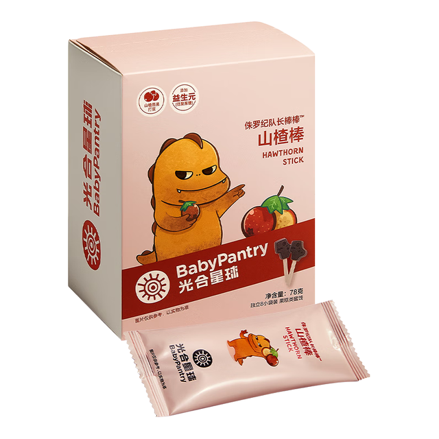 光合星球 babycare光合星球  宝宝零食山楂棒棒糖 78g