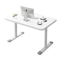 全品屋 书桌学习桌升降桌升降电脑桌家用站立式工作台手动升降桌 手摇升降桌-80