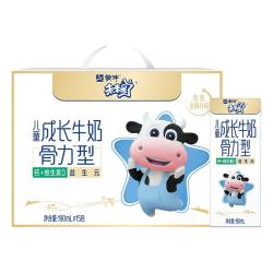蒙牛 未来星成长儿童牛奶 原生乳钙骨力型 190ml*15盒