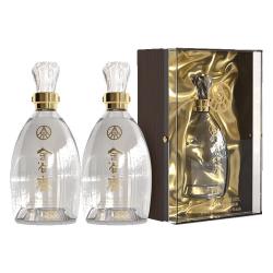 五粮浓香 五粮液股份出品 52度浓香型高度白酒 送礼 52度 500mL 2瓶 金谷春透明瓶送礼袋