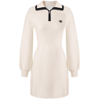 太平鸟 2024连衣裙街头冬翻领长袖