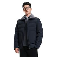 杉杉 羽绒服男冬季90鸭绒短款 防风保暖外套衣服 藏青色 XL