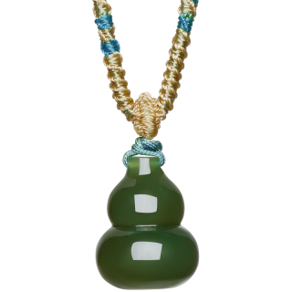 周大生 CHOW TAI SENG 云葫揽月和田玉葫芦吊坠福禄平安时尚项链挂件母亲节 和田玉葫芦-送颈绳