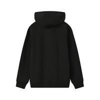 FILA 斐乐款男女连帽卫衣2025秋季休闲宽松针织长袖上衣 【加绒】正黑色-BK XL 180/100A/XL