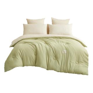 移动端、京东百亿补贴：洁丽雅 纤维被 冬被5斤 150x200cm 奶白绿