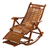 家逸躺椅成人摇摇椅阳台午休椅老人逍遥椅单人折叠椅沙发户外藤椅 加固长款【送透气厚垫+按摩锤】