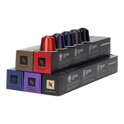 NESPRESSO 奈斯派索胶囊咖啡意式浓缩黑咖啡瑞士进口0糖0脂雀巢咖啡雀巢咖啡 意式浓烈50颗装
