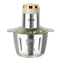 SUPUSR苏泊绞肉机家用5L碎肉机电动多功能绞馅机家商两用不锈钢绞肉机料理机绞菜机婴儿辅食机 3L 全钢机身【一套精钢刀】