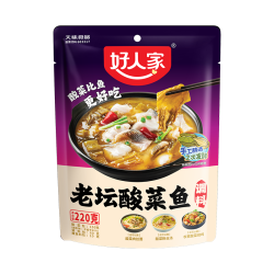 好人家 老坛酸菜鱼调料220g   酸菜鱼包一料多用可做1斤鱼