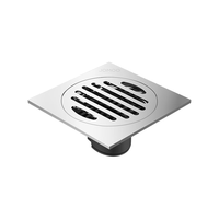 九牧（JOMOO）铜镀铬镜面防臭超薄地漏卫生间浴室阳台地漏 三防地漏92560-1B-1