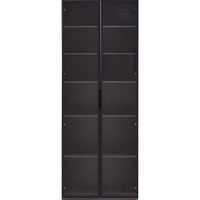 林氏家居意式轻奢书柜客厅落地展示柜带玻璃门林氏木业TV4G 单门储物柜+双门铝框储物柜