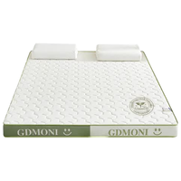 红蜻蜓 乳胶床垫1.5米x2.0米记忆棉软垫家用卧室榻榻米垫子海绵租房 印花双拼-白绿