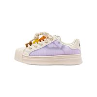 Kappa Kids卡帕儿童鞋童趣运动鞋子百搭春秋季休闲贝壳小白鞋板鞋米紫31码