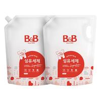 保宁 韩国保宁新生婴儿宝宝洗衣液纤维BB洗涤剂2100ml*2洗衣液香草香