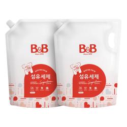 保宁 韩国保宁新生婴儿宝宝洗衣液纤维BB洗涤剂2100ml*2洗衣液香草香