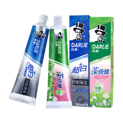 好来 牙膏超白茉莉白茶亮白牙齿清新护龈370g