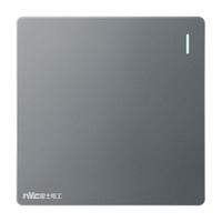 雷士 NVC Lighting照明 雷士 NVC Lighting电工 开关插座 一开单控86型暗装墙壁开关面板 N25雾感灰