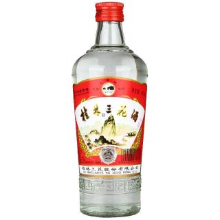  GUILIN SANHUA/桂林三花 粮食酒 米香型白酒 玻璃瓶  38%Vol. 包装 480ml