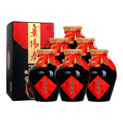 景芝 景阳春黑坛50度 500mL 6瓶