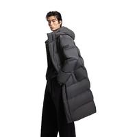 JACK&JONES/杰克琼斯 保暖 男士羽绒服 大长款羽绒服-224412086锻钢灰 175/96A/M