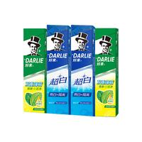 DARLIE/好来双重薄荷超白牙膏4支组合装通用通用含氟
