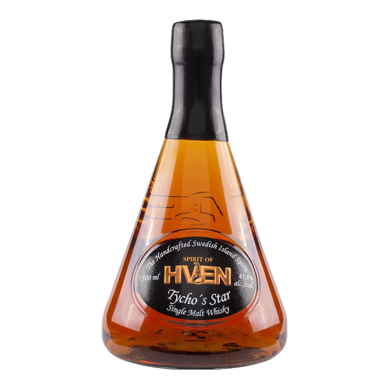  Hven/赫文 原瓶 威士忌  赫文第谷之星麦芽威士忌500ml 调和麦芽威士忌 无年份 41.8%vol 瓶装