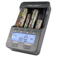 耐杰L3000充电电池18650容量测试26650多功能液晶充电器智能快充