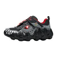 SKECHERS 斯凯奇 儿童怪兽鞋男童春秋闪灯鞋开关可控发光恐龙运动鞋