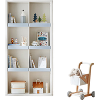 LINSY KIDS林氏儿童书柜置物架简约书架落地收纳储物格子柜 雪团书柜