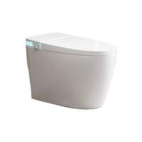 蒙娜丽莎语音智能马桶一体机带水箱无水压限制自动翻盖泡沫盾双水路坐便器 【白简配】无水压限制+脚感冲水 250/300/350/400坑距 下单请备注