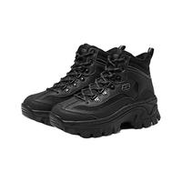 斯凯奇(Skechers)2024夏户外休闲女鞋增高厚底透气177236 全黑色/BBK 39