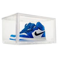 爱丽思(IRIS)高档aj透明鞋柜抽屉式鞋盒收纳防尘家用加厚防氧化鞋墙鞋盒子 透明 2个装 37.6*29.1*21.5cm