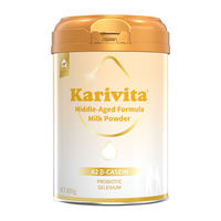 佳乳达（Karivita）新西兰 A2β-酪蛋白中老年多维配方奶粉 高钙脱脂 800g