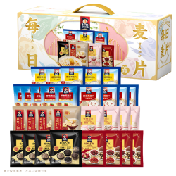 桂格 每日麦片30礼盒（30包混合口味920g）独立小包中秋送长辈