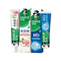 DARLIE 好来 黑人牙膏清新口气去渍护龈白桃百香果超白竹炭