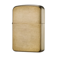 ZIPPO 之宝 打火机 1941复刻 拉丝黄铜1941B打火机zippo 防风火机